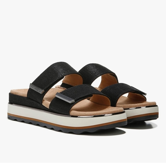 Vionic Phoenix Brandie Slide Black Linen Size 11 - Picture 2 of 14